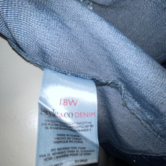 Style &Co. Denim Jean Jacket, xxl - Picture 6 of 6